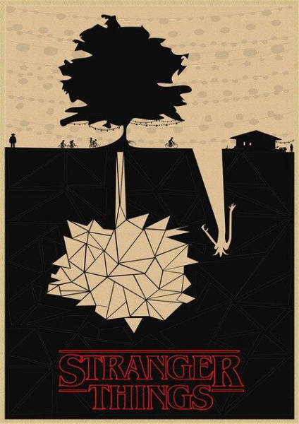 Affiche Stranger Things® Upside Down