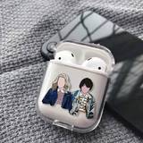 Coque AirPods Stranger Things® Eleven & Mike 